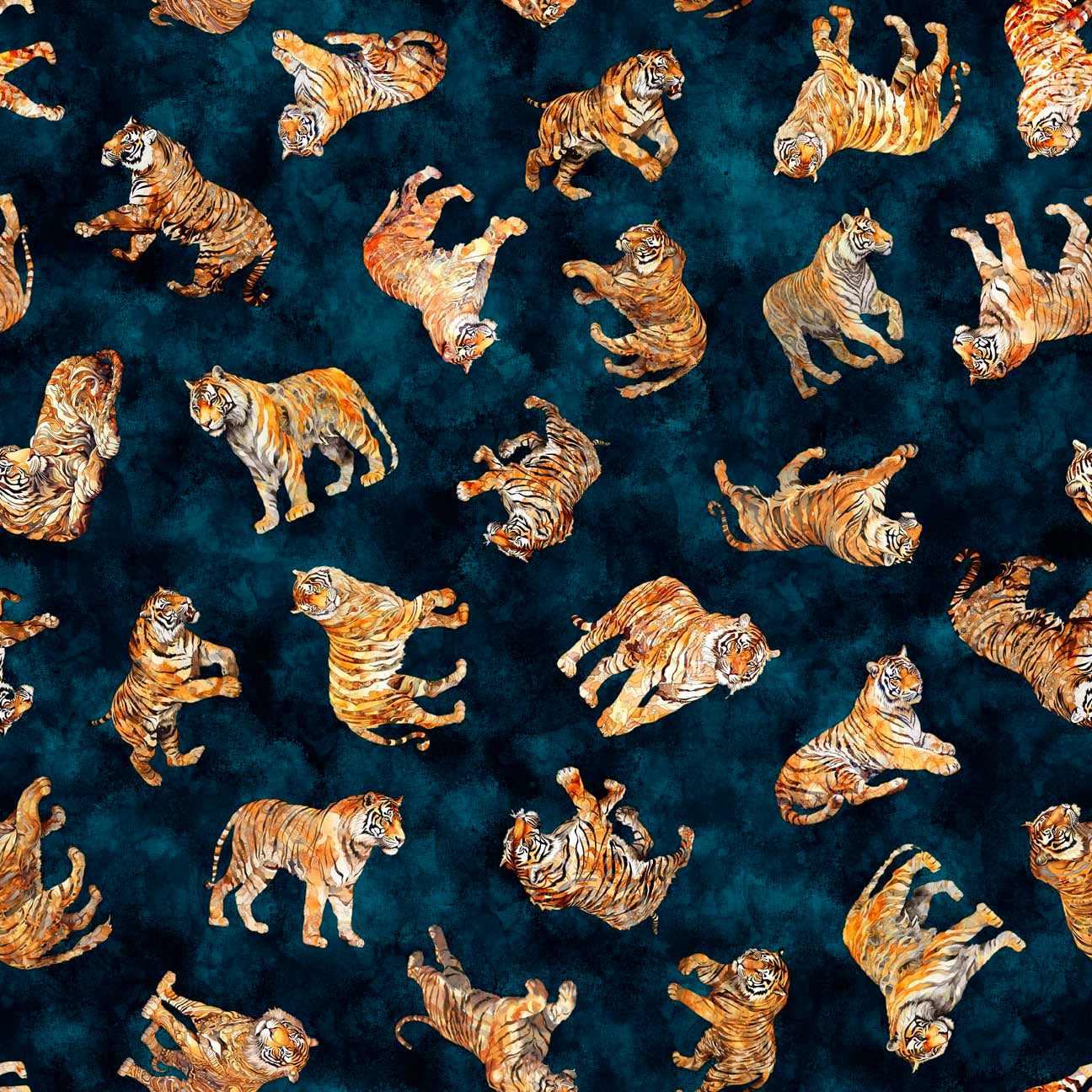 Precut Fabric Layer Cake Eye of the Tiger by Morris Creative Group for QT Fabrics - 10" Squares