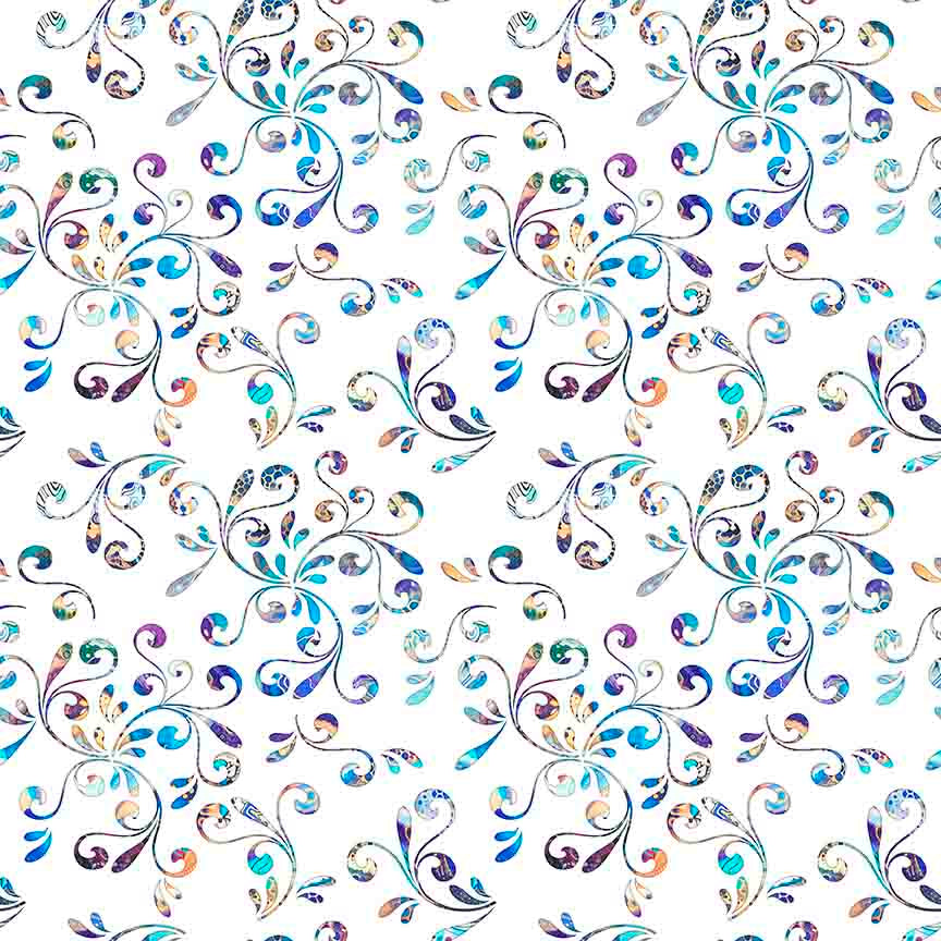 Precut Fabric Jelly Roll Fantasia Collection by Dan Morris for QT Fabrics - 2 1/2" Strips