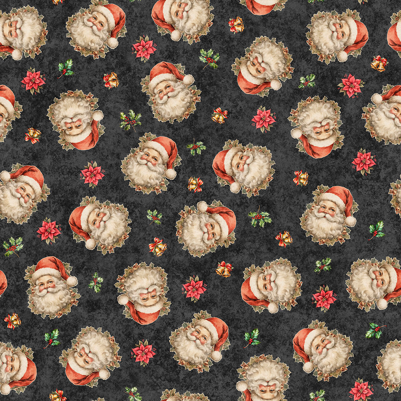 Precut Fabric Fat Quarters Holly Jolly by Morris Creative Group for QT Fabrics - 15 Fat Quarters