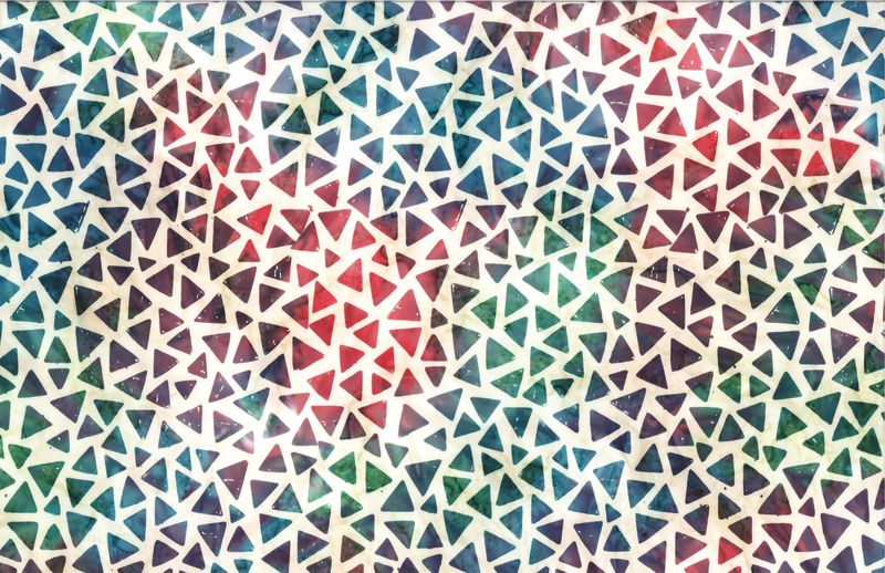 8 Fabric Fat Quarter Bundle - Bali All The Angles - Triple Dyed Bali Batiks by Benartex