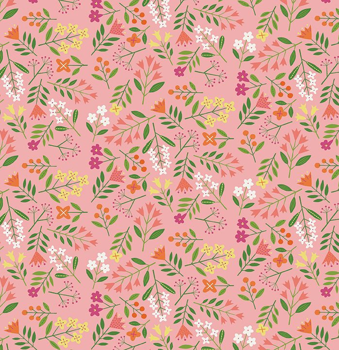 18 Fabric Fat Quarter Bundle - Blooming Color I Collection by Wolff Paper for Benartex