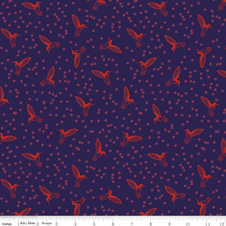 3 Yard Precut Bundle Pink Orange Botanic Blast Collection by Sew Yeah Quilting for Riley Blake Designs - (3) 1 Yard Cuts