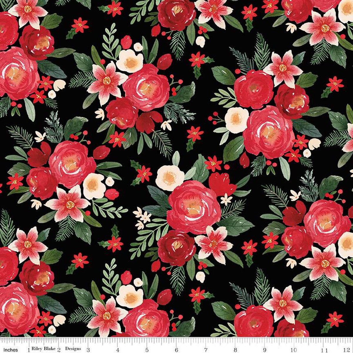 Precut Fabric Fat Quarter Pack Charming Christmas by Kelsey Carlson for Riley Blake Designs - 24 Fat Quarters