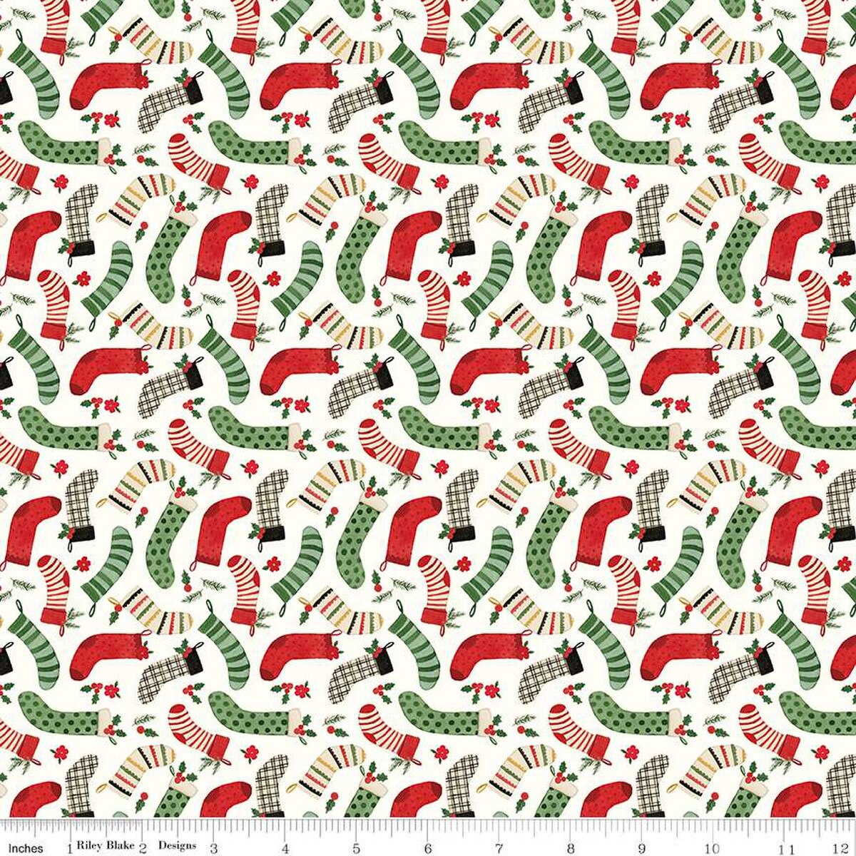 Precut Fabric Fat Quarter Pack Charming Christmas by Kelsey Carlson for Riley Blake Designs - 24 Fat Quarters