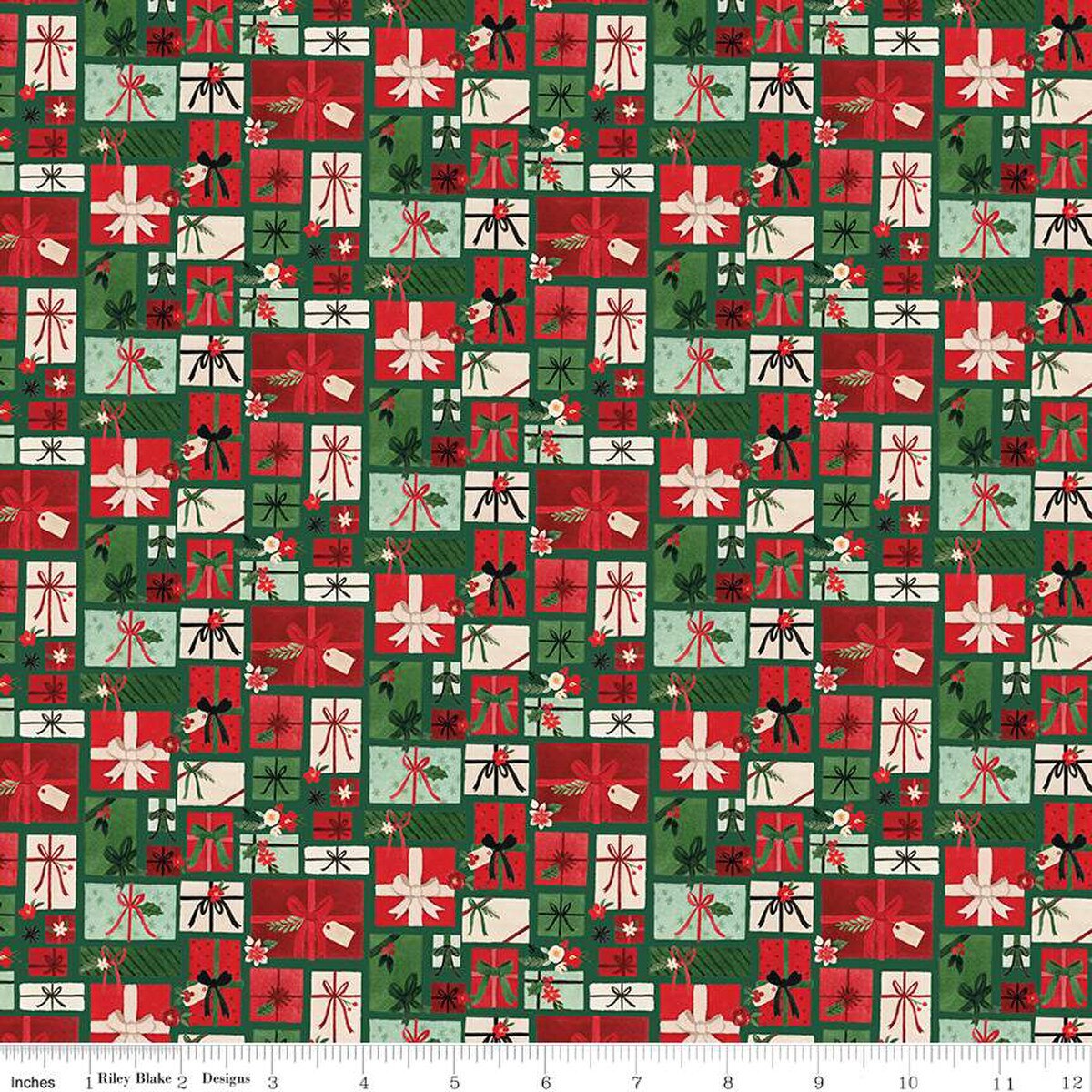 Precut Fabric Fat Quarter Pack Charming Christmas by Kelsey Carlson for Riley Blake Designs - 24 Fat Quarters