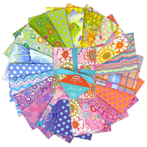 Precut Fabric Fat Quarter Bundle - Sorbet Collection by Kaffe Fassett for Free Spirit Fabrics - 20 Fat Quarters
