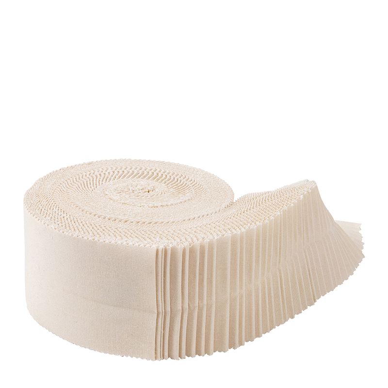 Precut Fabric Jelly Roll Ivory Confetti Cotton Solids by Riley Blake Designs - 2 1/2" Fabric Strips