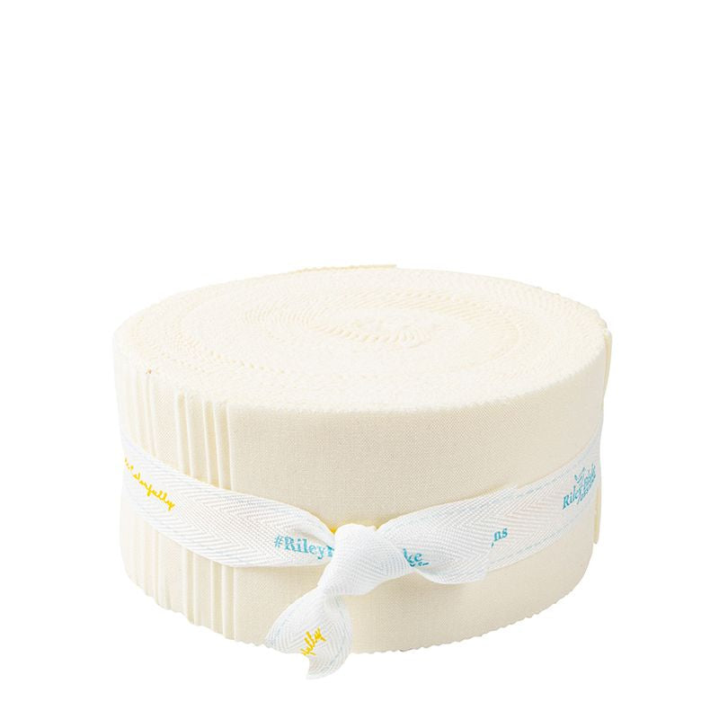 Precut Fabric Jelly Roll Lecreme Confetti Cotton Solids by Riley Blake Designs - 2 1/2" Fabric Strips