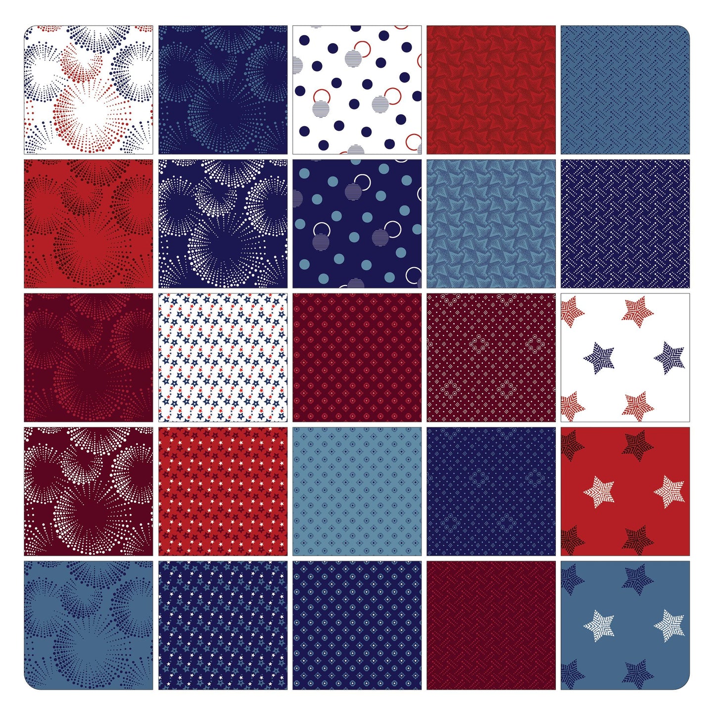 Fabric Layer Cake Documentaries by Benartex Kanva Studio - 10" Squares