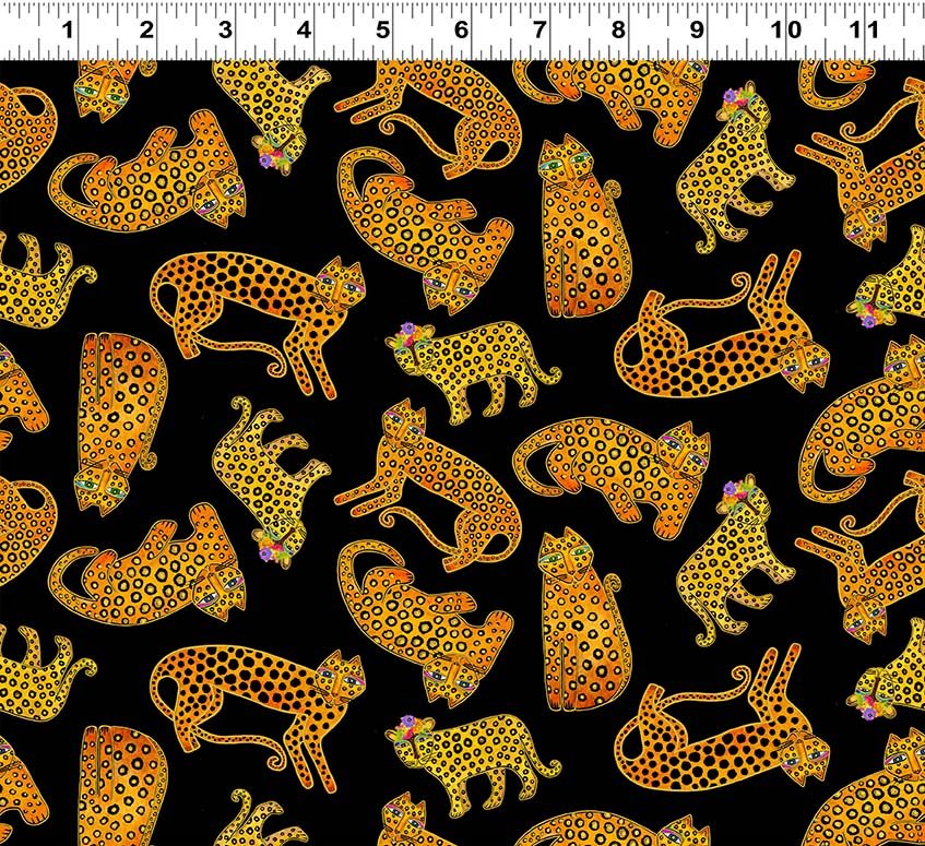 Precut Fabric Fat Quarters - Earth Song by Laurel Burch for Clothworks - 20 Different Fabrics