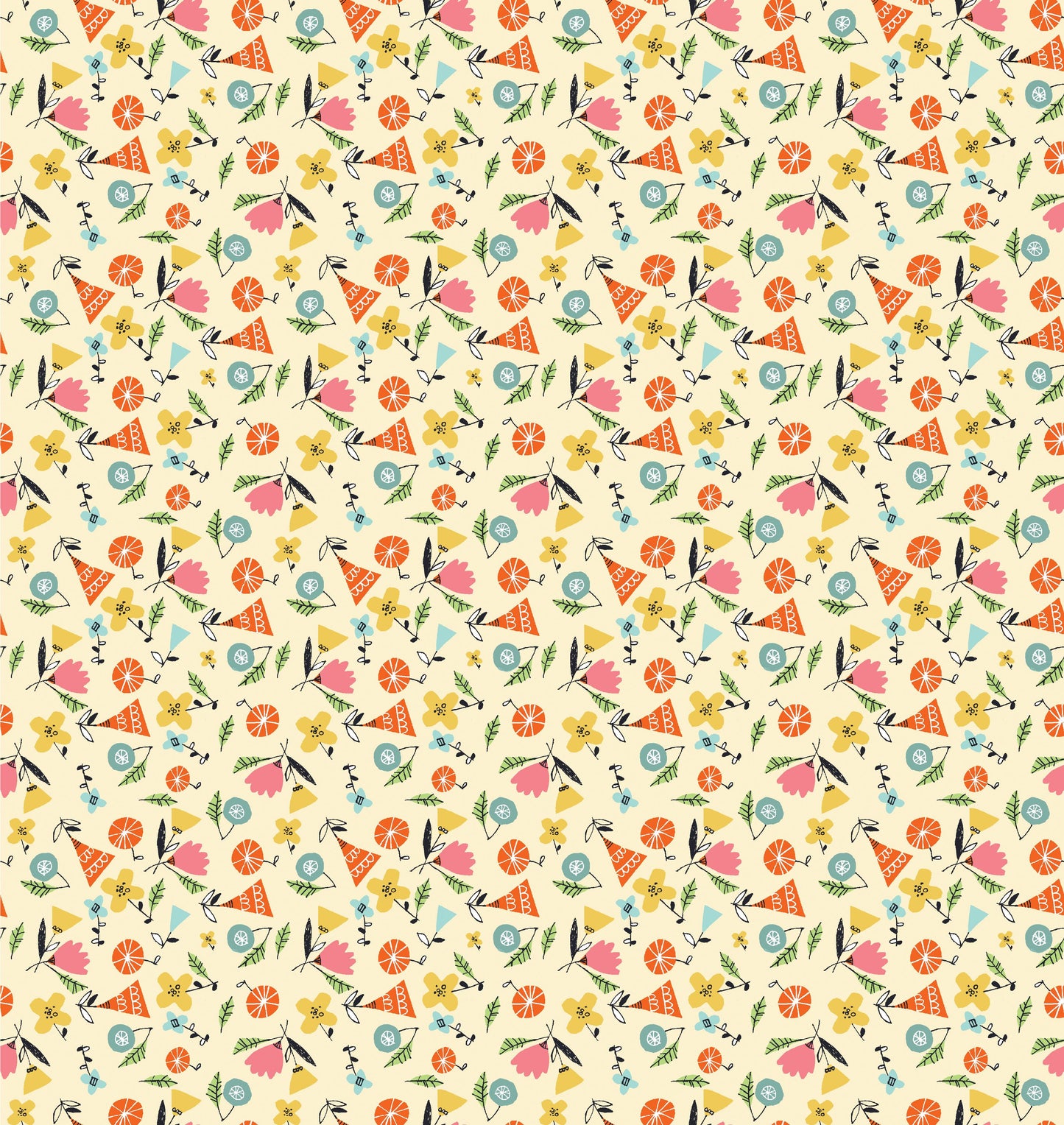 Fabric 5 Yard Bundle ELEPHANT JOY by Terry Runyan for Benartex - Quilt Shop Quality - 5 Different 1 Yard Cuts