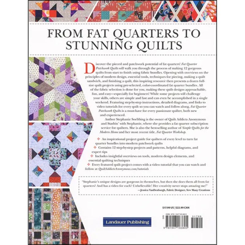 Fat Quarter Patchwork Quilts Book by Stephanie Soebbing