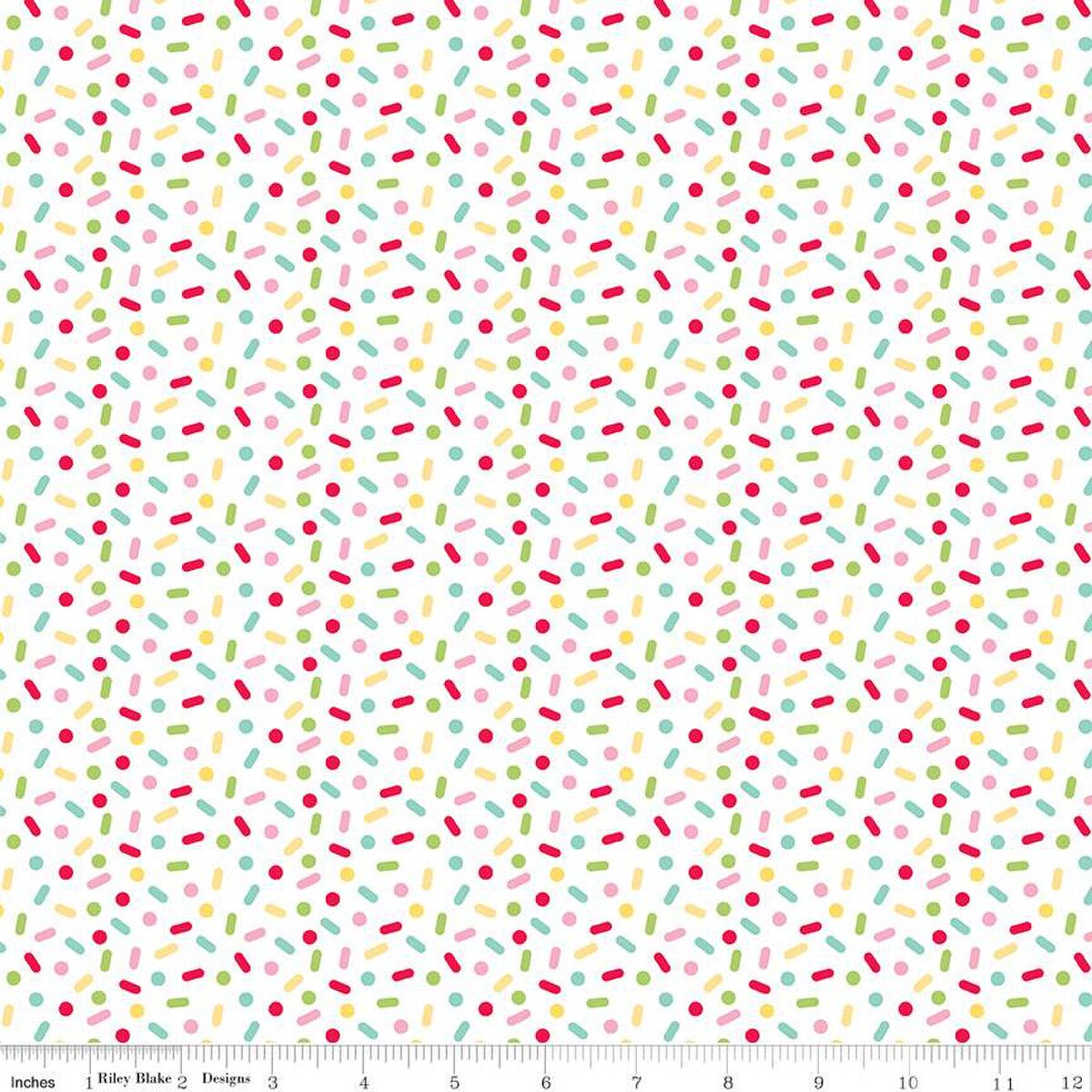 Gingerbread Kisses Sprinkles Quilting Fabric – Riley Blake | 100% Cotton Christmas Fabric