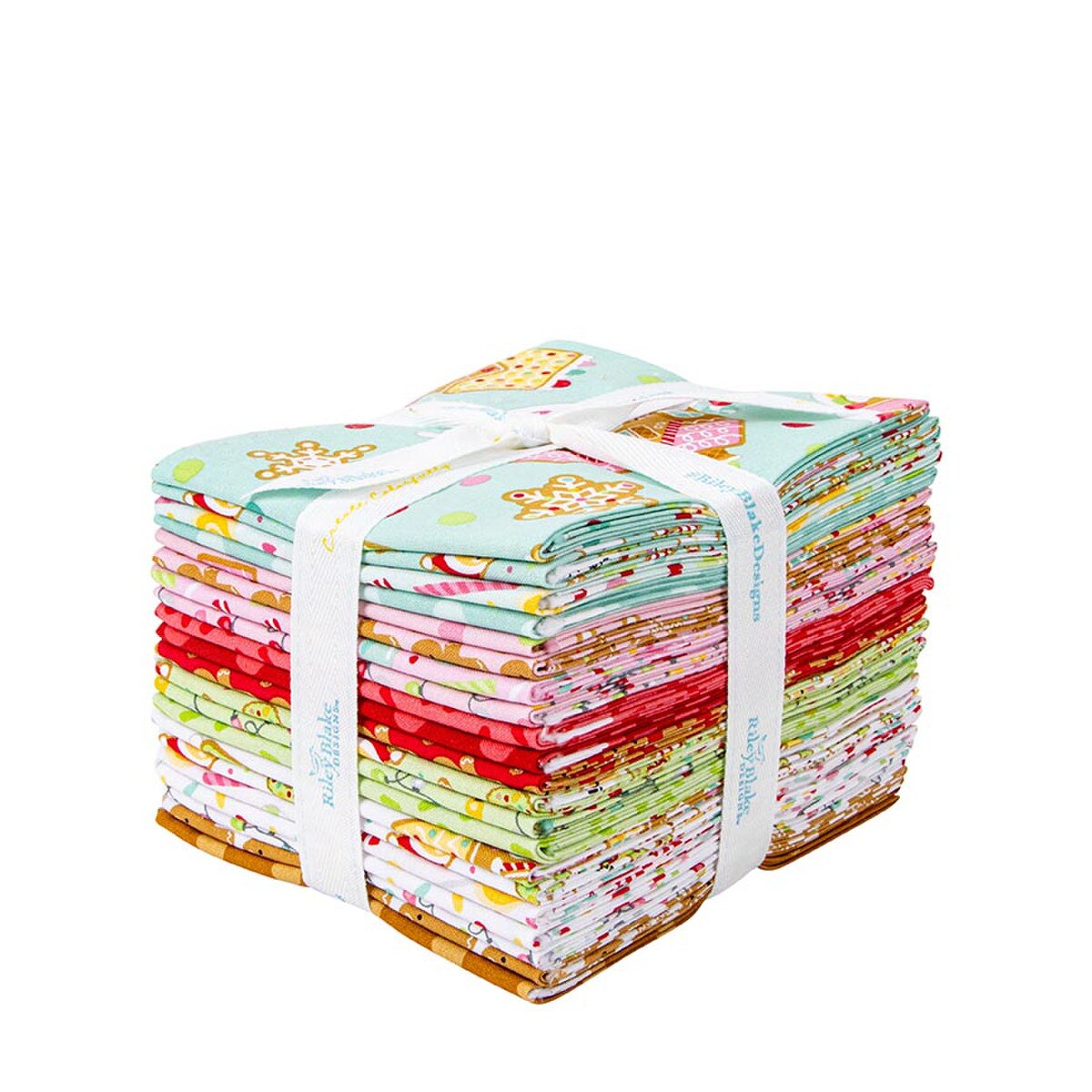 Precut Fabric Fat Quarter Pack Gingerbread Kisses from Doodlebug Design for Riley Blake Designs - 21 Fat Quarters