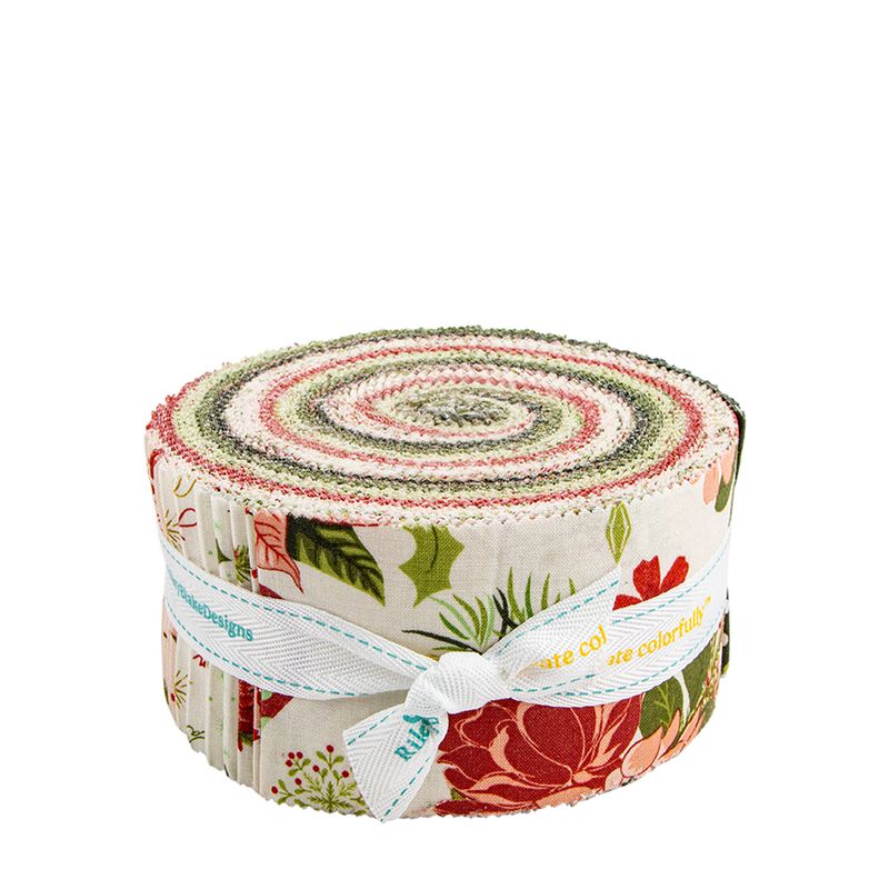 Precut Fabric Jelly Roll Glisten by Sandy Gervais for Riley Blake Designs - 2 1/2" Fabric Strips