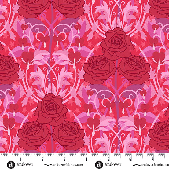 2 1/2" Fabric Strips - Heart Nouveau by Eye Candy Quilts for Andover Fabrics