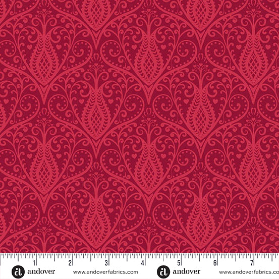 2 1/2" Fabric Strips - Heart Nouveau by Eye Candy Quilts for Andover Fabrics