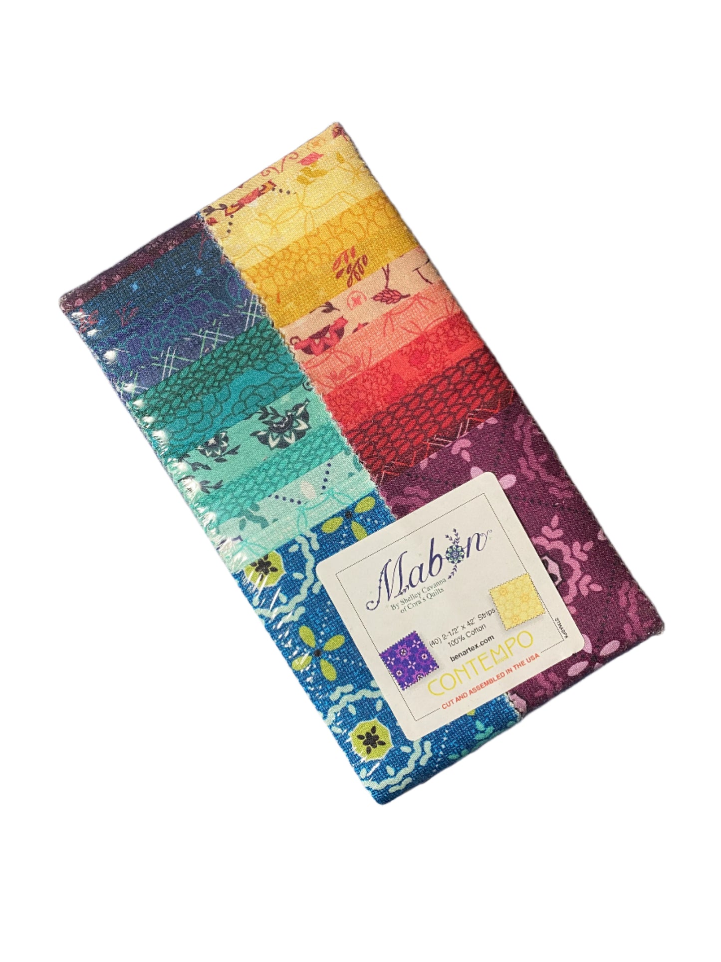 Fabric Design Roll Mabon Strip-Pies by Shelley Cavanna of Cora's Quilts for Contempo - 2 1/2" Wide Fabric Strip Set - Quilt Fabric