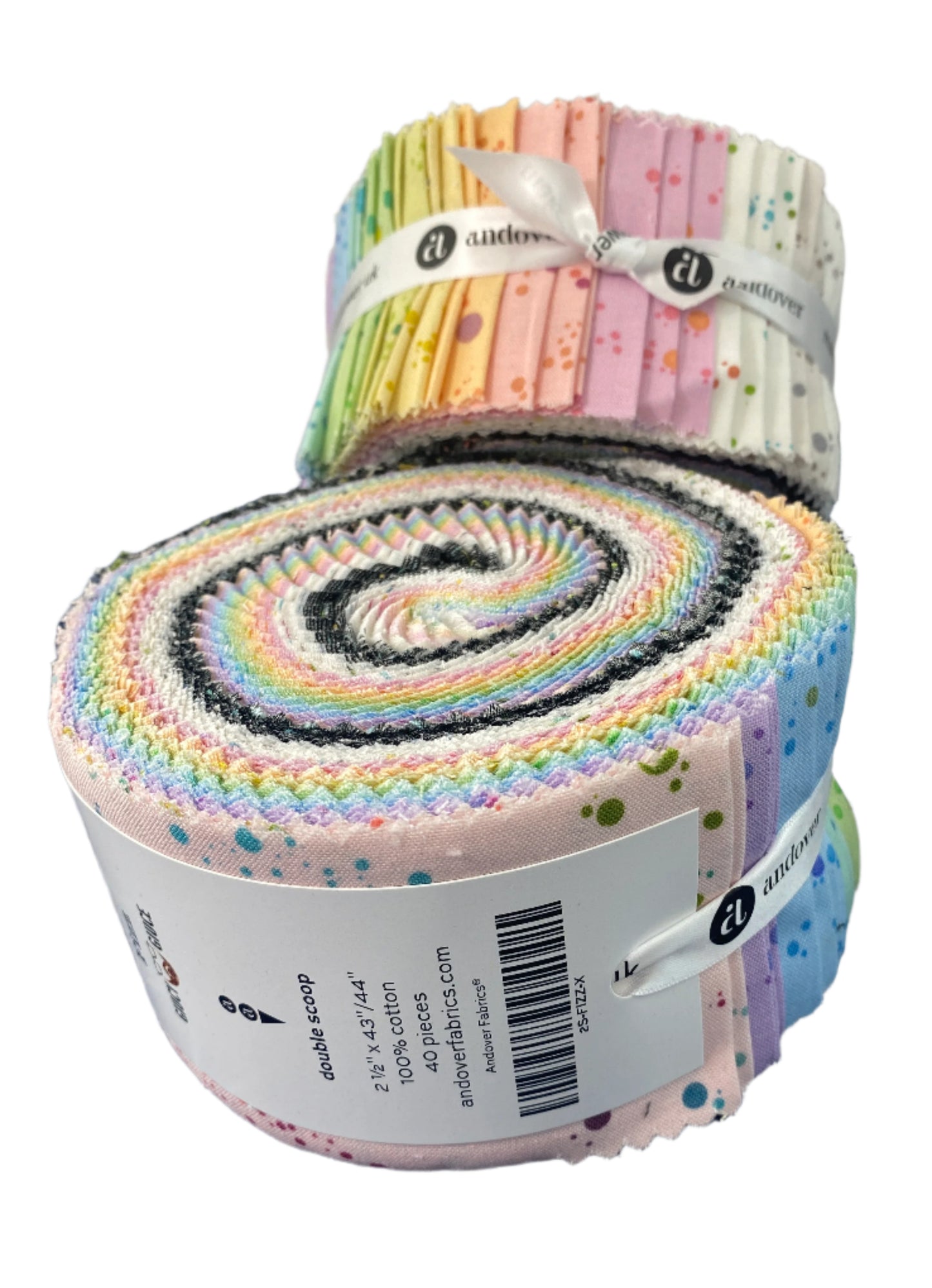Precut Fabric Jelly Roll Fizz by Giucy Giuce for Andover Fabrics - 2 1/2" Fabric Strips