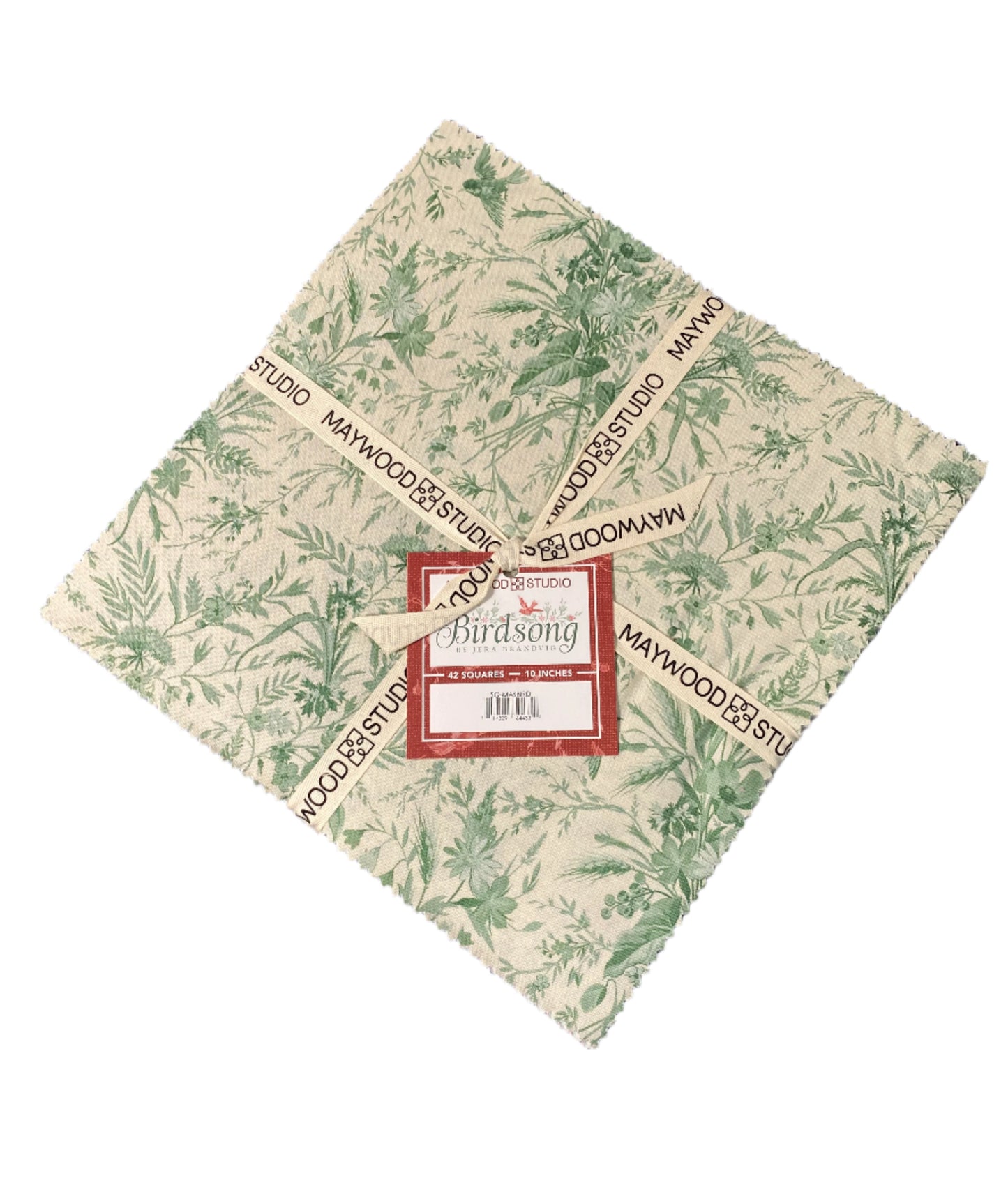 Precut Fabric Layer Cake Birdsong by Jera Brandvig for Maywood Studio - 10" Fabric Squares