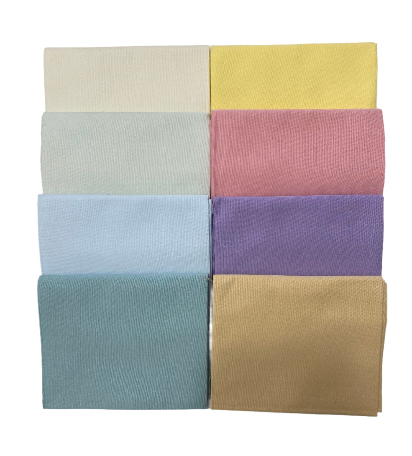 8 Assorted Superior Solids Fabric Fat Quarter Bundle - By Kanvas Studio and Benartex