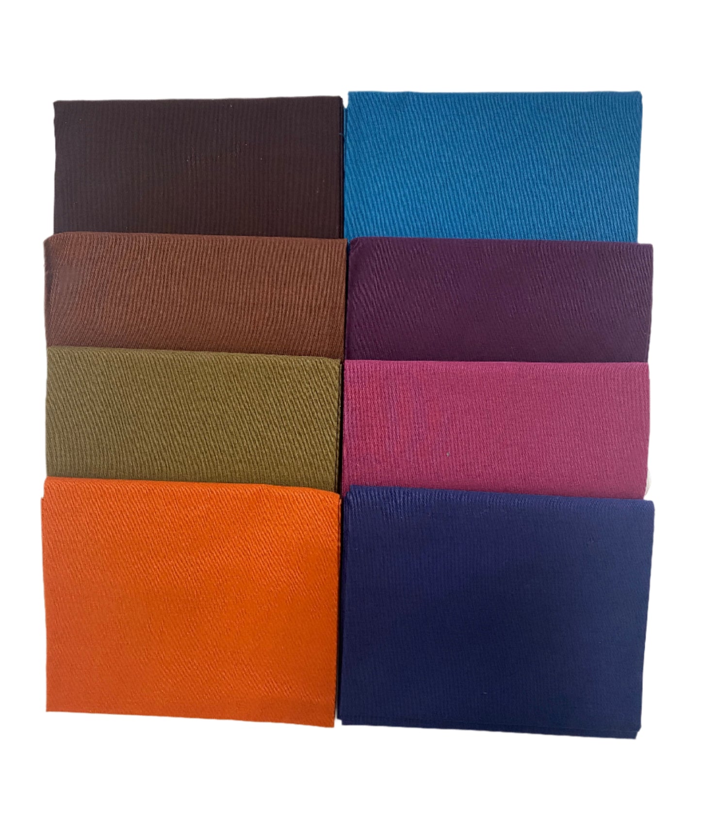 8 Assorted Superior Solids Fabric Fat Quarter Bundle - By Kanvas Studio and Benartex