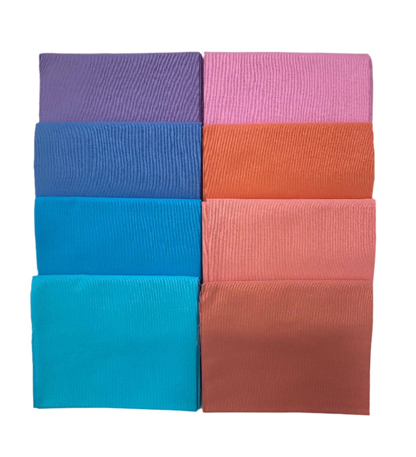 8 Assorted Superior Solids Fabric Fat Quarter Bundle - By Kanvas Studio and Benartex