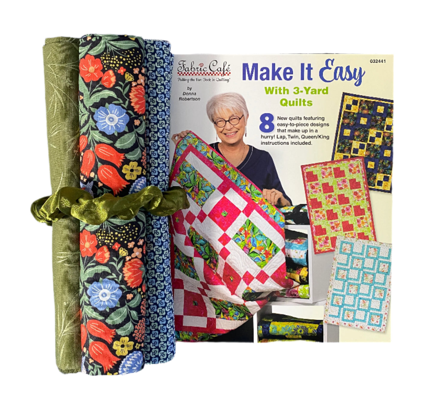 Quilt Kit - Make It Easy With 3-Yard Quilts Book Plus 3 Yards of Coordinating Fabric