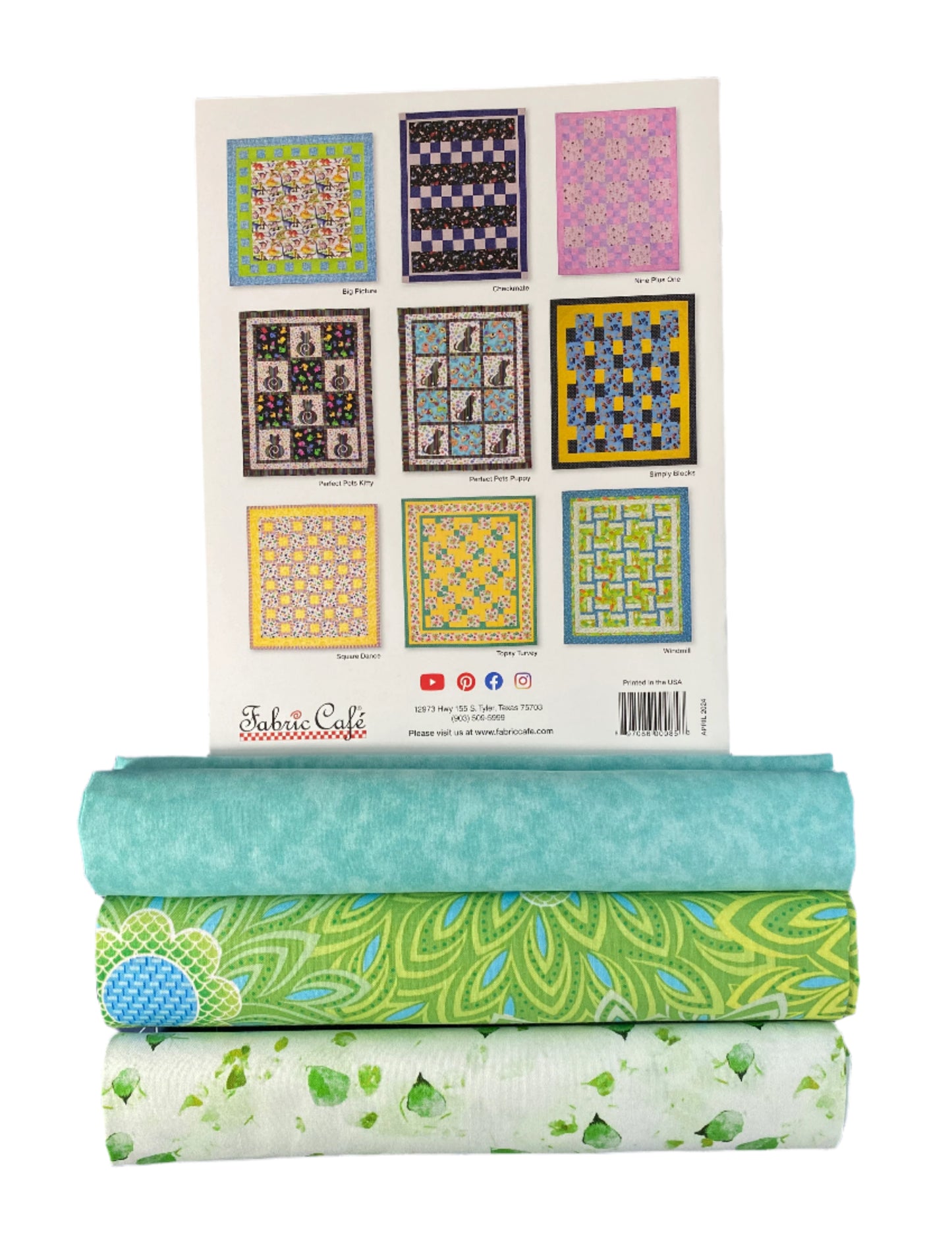 Quilt Kit - 3-Yard Quilts for Kids Book Plus 3 Yards of Coordinating Fabric