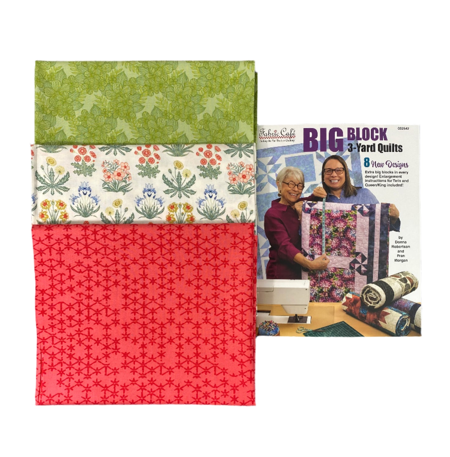 Quilt Kit - Big Block 3-Yard Quilts Book Plus 3 Yards of Coordinating Fabric