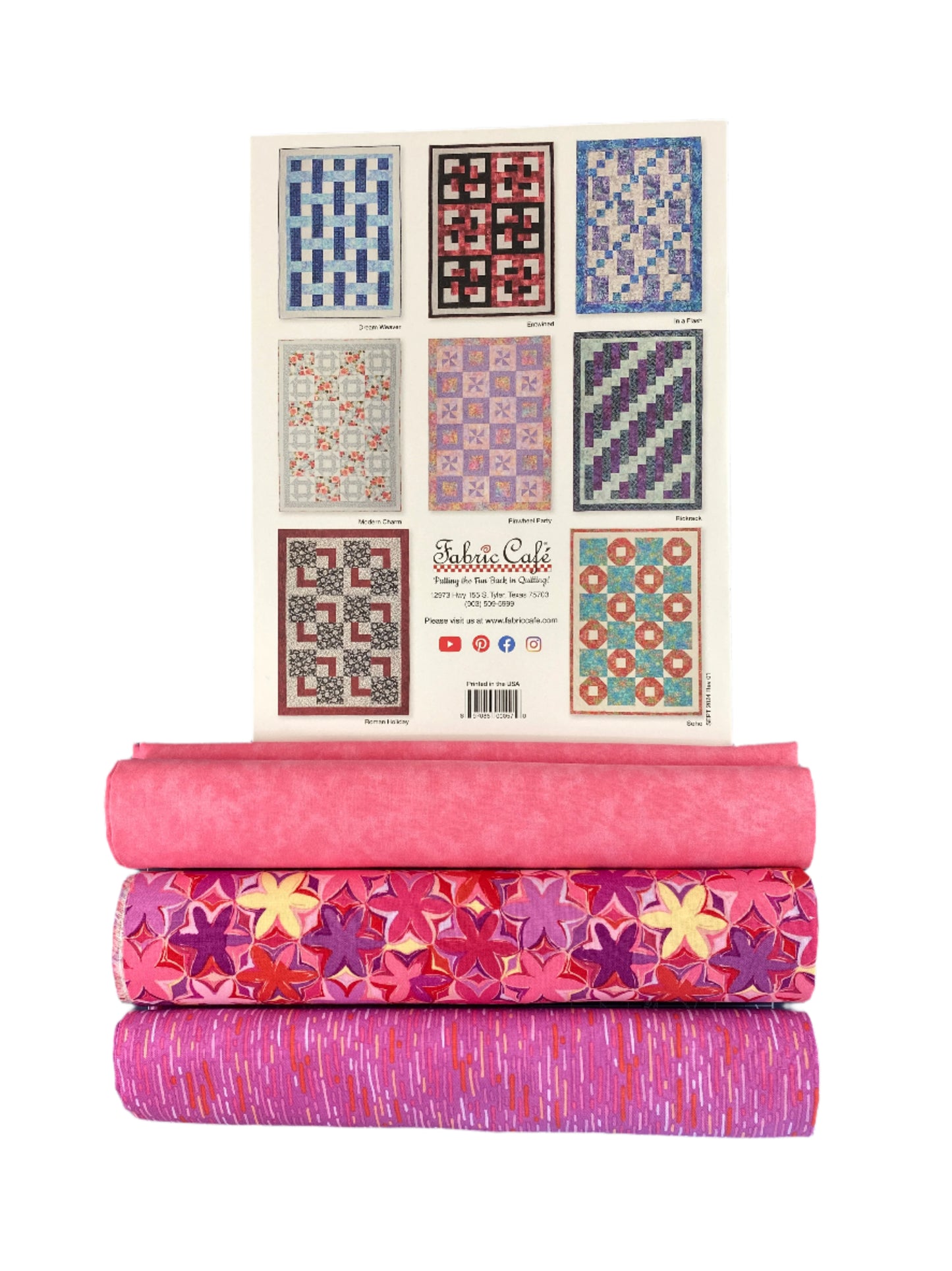 Quilt Kit - Quick As A Wink 3-Yard Quilts Book Plus 3 Yards of Coordinating Fabric