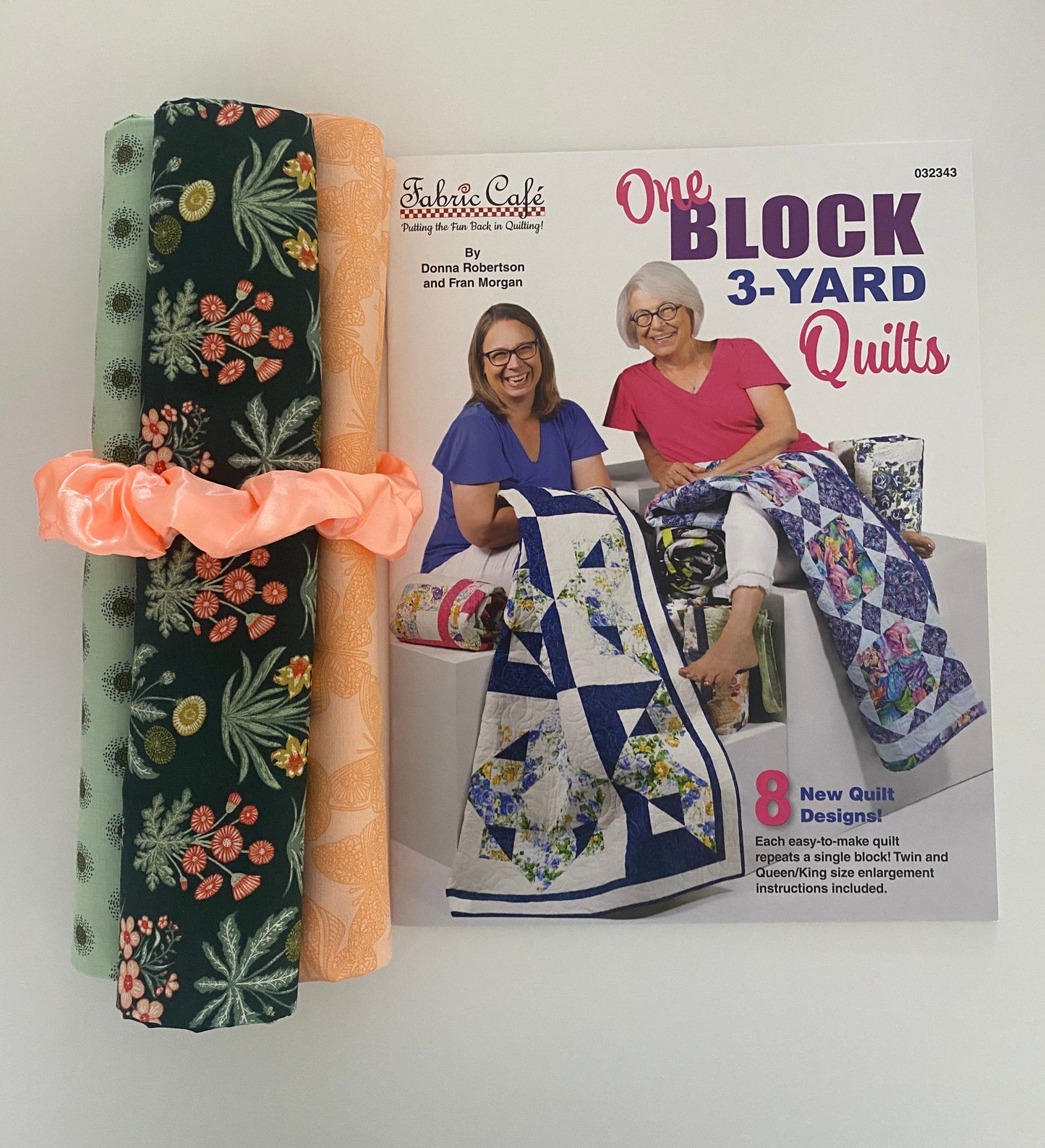Quilt Kit - One Block 3-Yard Quilts Book Plus 3 Yards of Coordinating Fabric
