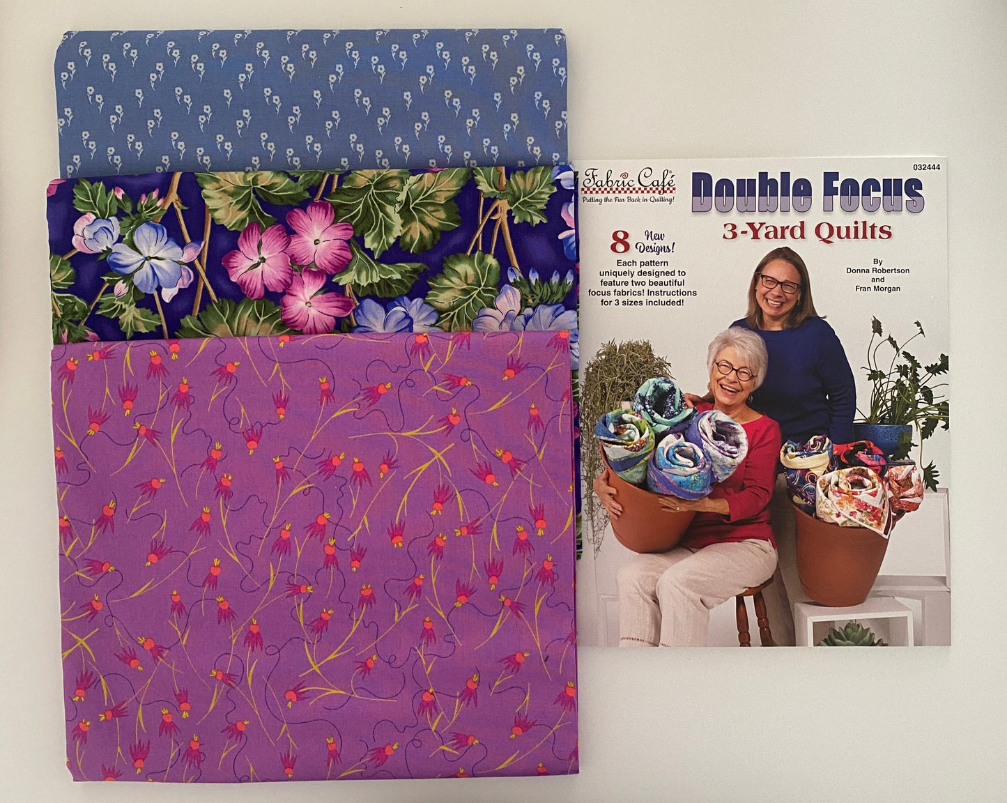 Quilt Kit - Double Focus 3-Yard Quilts Book Plus 3 Yards of Coordinating Fabric
