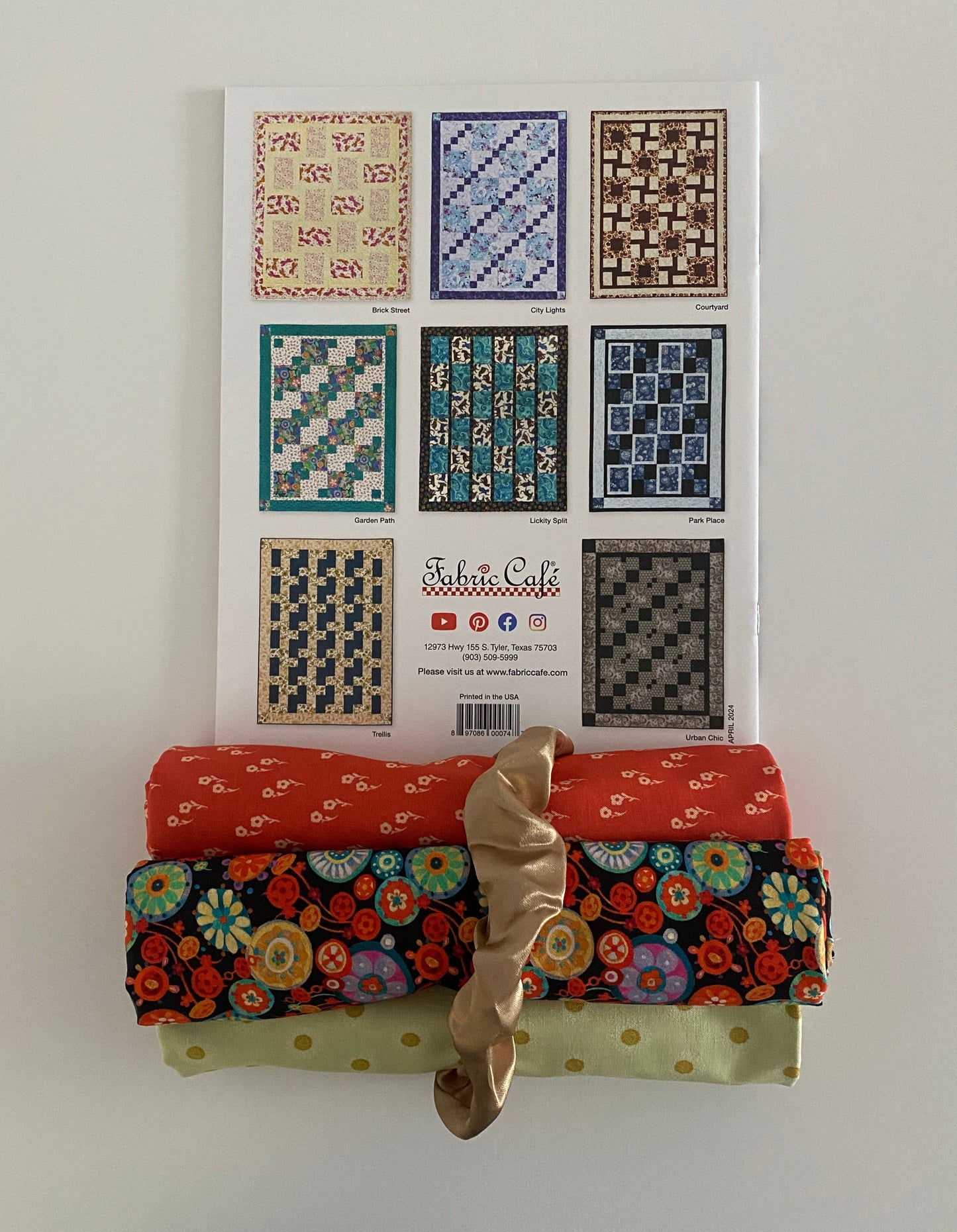 Quilt Kit - Fast and Fun 3-Yard Quilts Book Plus 3 Yards of Coordinating Fabric