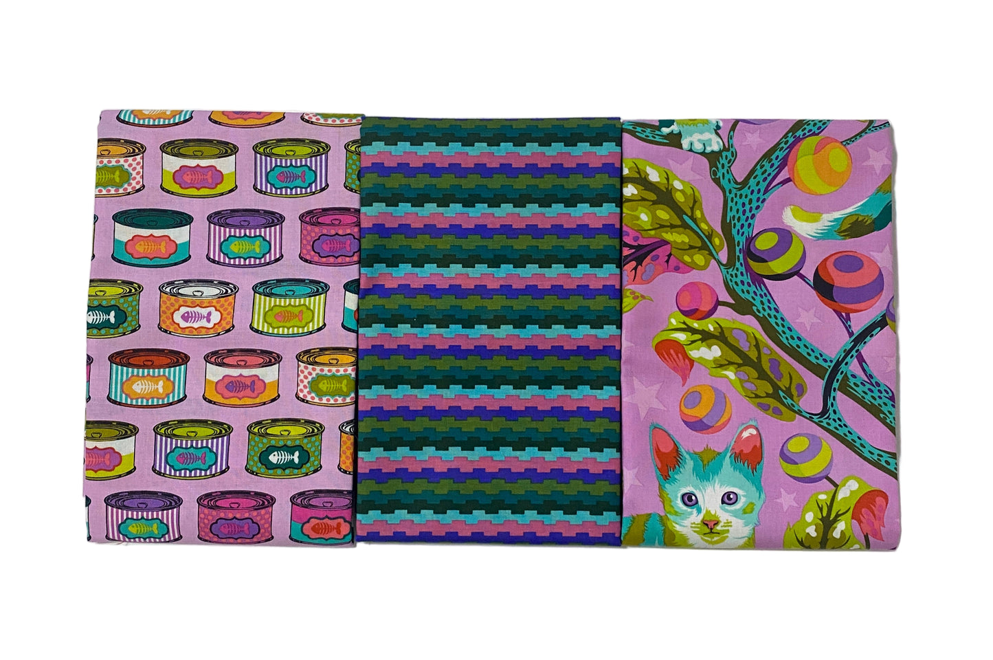 3 Yard Precut Bundle Pink Purple Free Spirit Fabrics - (3) 1 Yard Cuts Great for 3 Yard Quilts