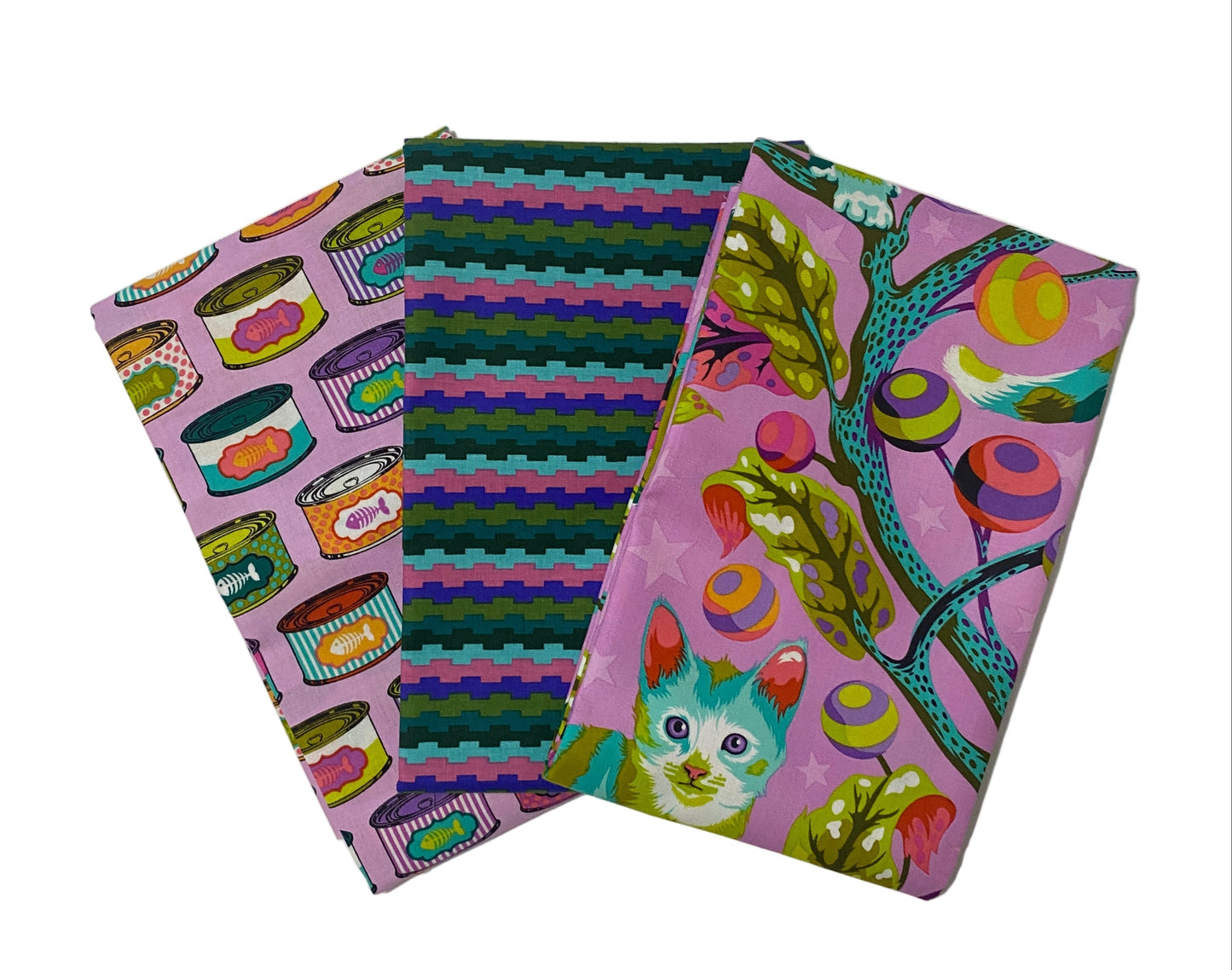 3 Yard Precut Bundle Pink Purple Free Spirit Fabrics - (3) 1 Yard Cuts Great for 3 Yard Quilts