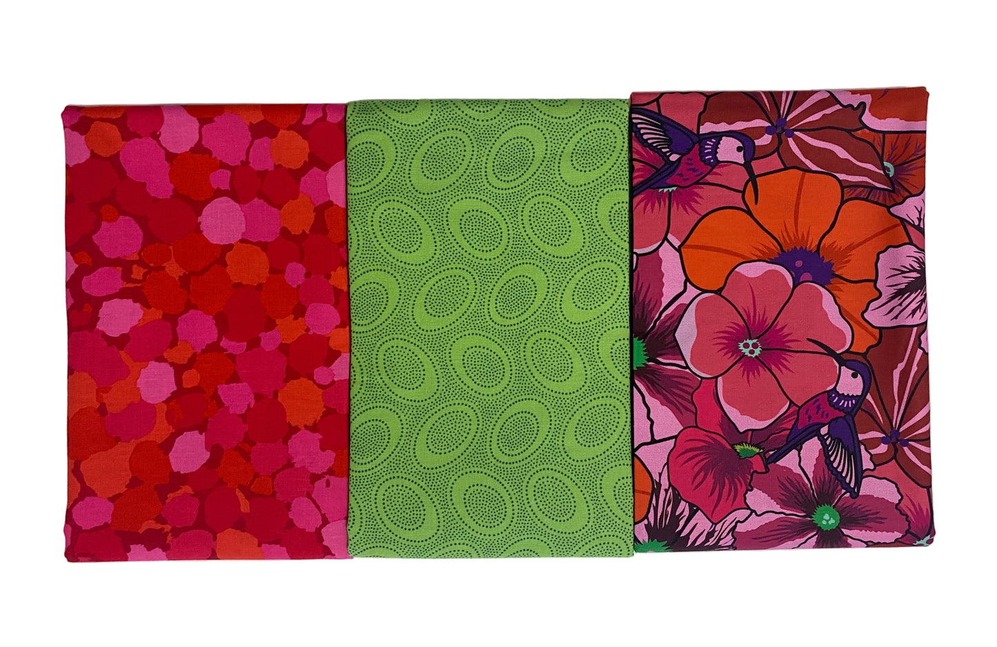 3 Yard Precut Pink Green Riley Blake and Free Spirit Fabrics - (3) 1 Yard Cuts Great for 3 Yard Quilts
