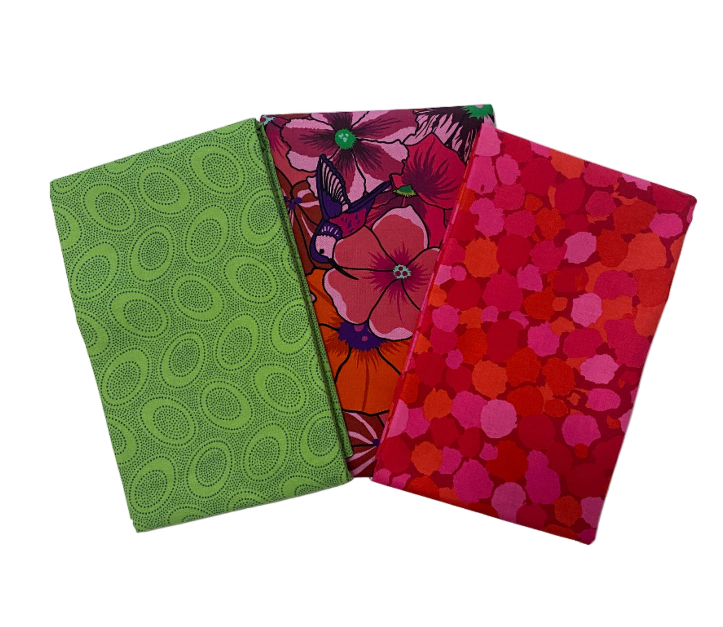 3 Yard Precut Pink Green Riley Blake and Free Spirit Fabrics - (3) 1 Yard Cuts Great for 3 Yard Quilts
