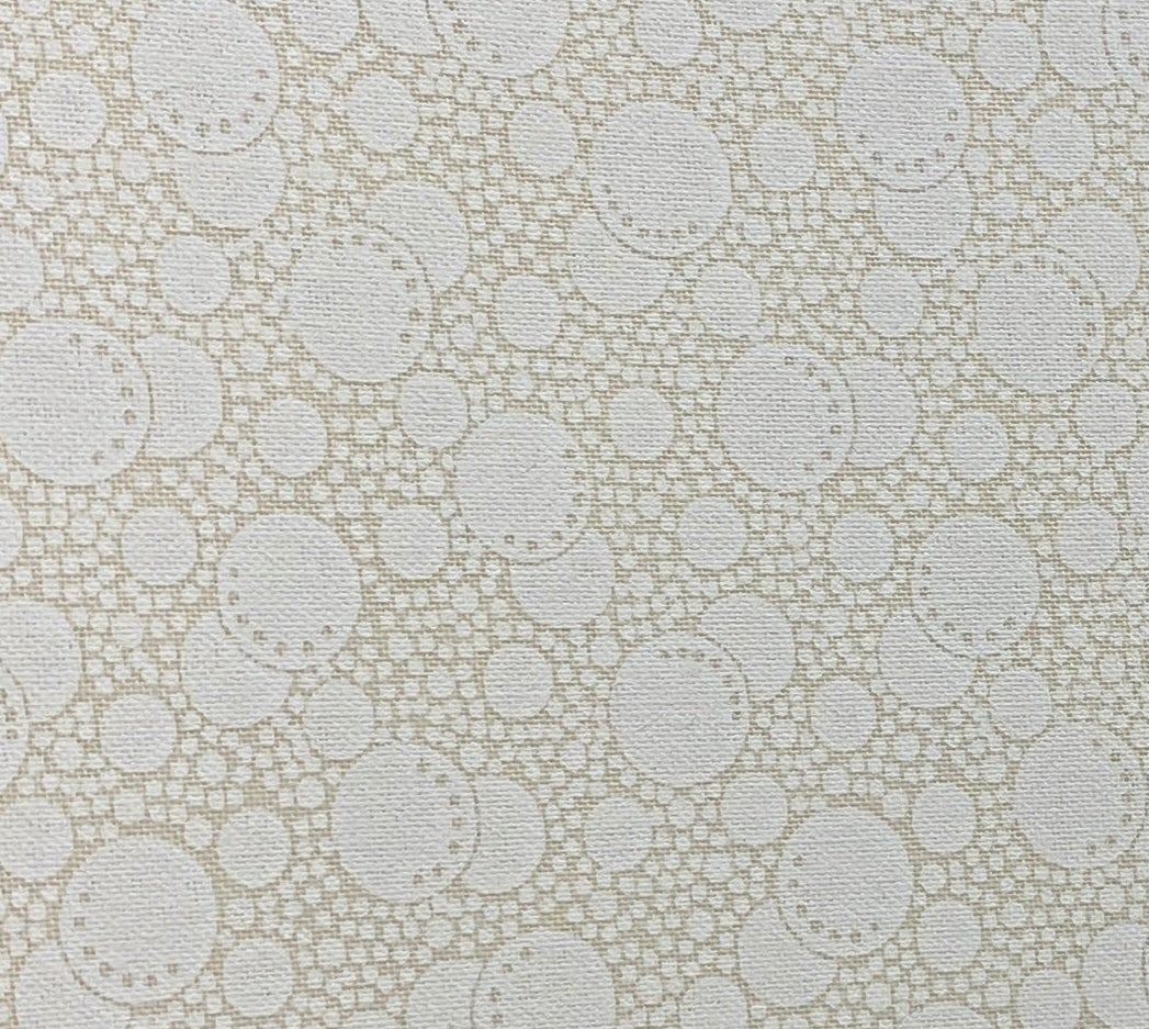Ecru Quilting Fabric - Bubbles Background Fabric - Sold by the Yard