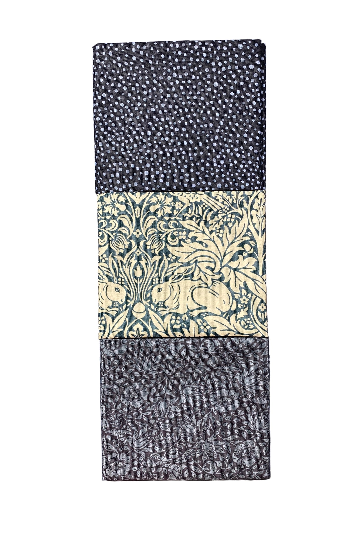 Fabric Fat Quarter Bundle | Delft Quilting Fabrics | 12 Pieces