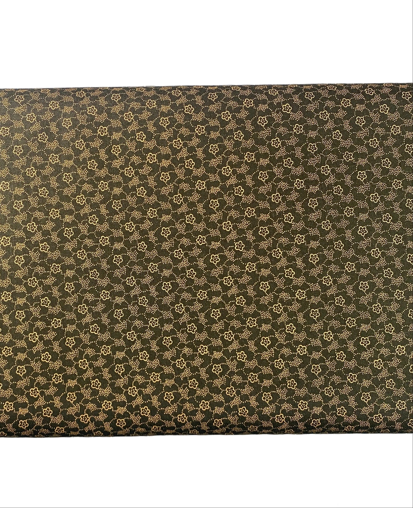 Brown and Tan Floral Quilting Fabric – Andover Espresso Collection | 100% Cotton Fabric