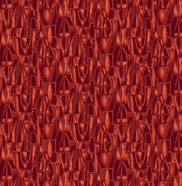 13 Fabric Fat Quarter Bundle - Luminescent Leaves Sunset by Ann Lauer for Benartex Traditions
