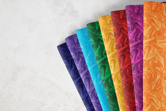 Precut Fabric Charm Pack - Marbleized by Kanvas Studio for Benartex Better Basics - 5" Fabric Squares