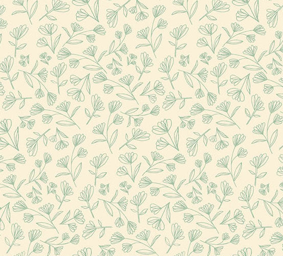 Precut Fabric Fat Quarters - Meadow Walk by Makower UK for Andover Fabrics - 22 Different Fabric Fat Quarters