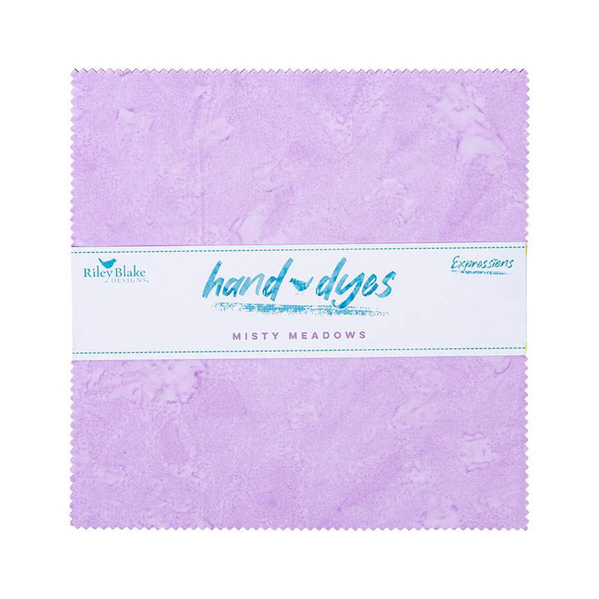 Precut Expressions Batik Fabric Charm Pack - Misty Meadows Hand Dyes by Riley Blake Designs - 5" Fabric Squares