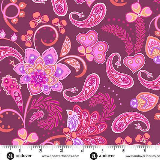 Precut Fabric Jelly Roll Mollys Magic by Sarah Maxwell for Andover Fabrics - 2 1/2" Fabric Strips