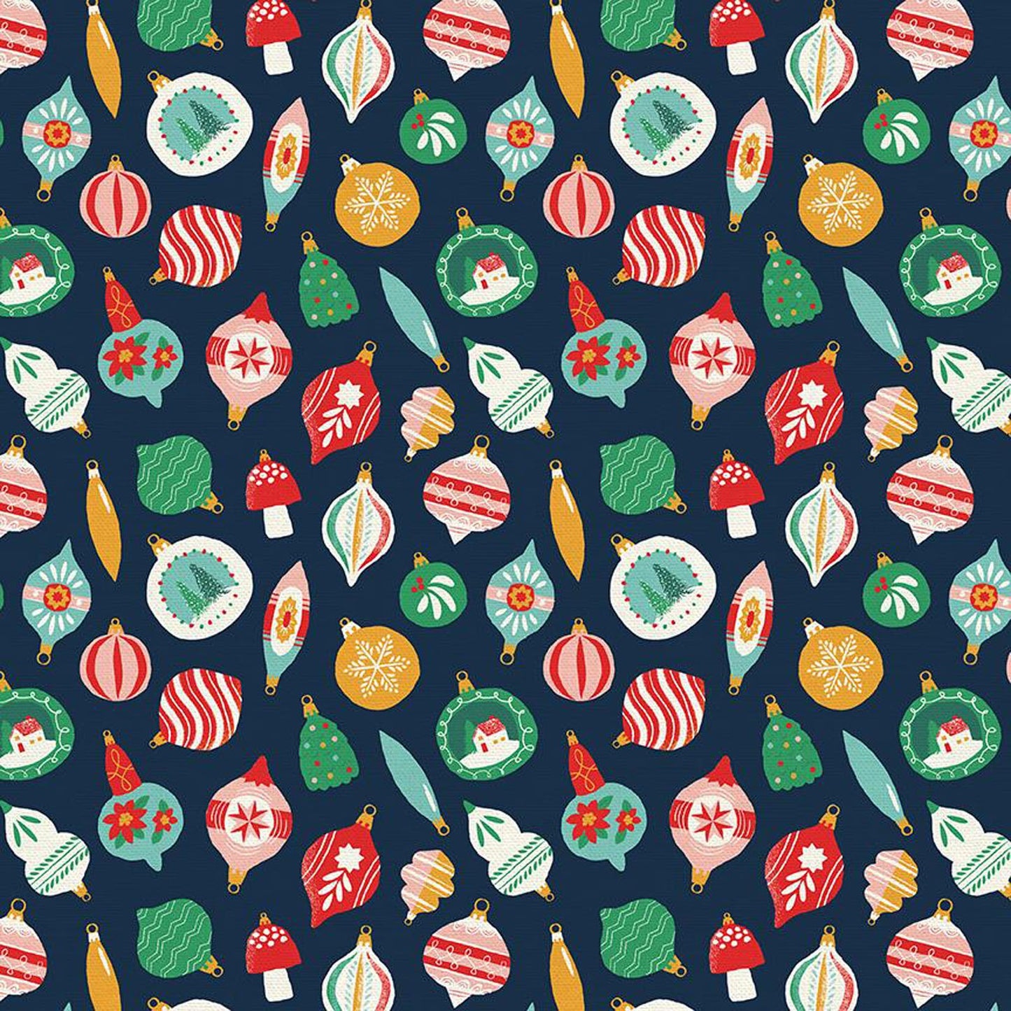 Precut Fabric Jelly Roll Oh What Fun by Elea Lutz for Poppie Cotton Fabrics - 2 1/2" Fabric Strips