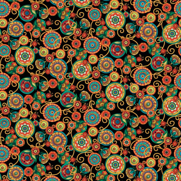 PARROT HABITAT Traditions Fabric Strip-Pie by David Galchutt for Benartex - 2 1/2" Wide Quilt Fabric Strips