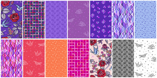 Fat Quarter Bundle Quilt Fabric | Andover Perfect Day Collection | 26 Pieces