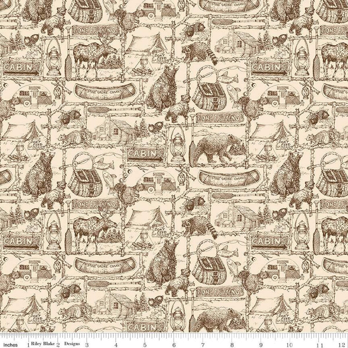 Precut Fabric Fat Quarter Pack Pine Grove Collection by the RBD Designers for Riley Blake Designs - 24 Fat Quarters